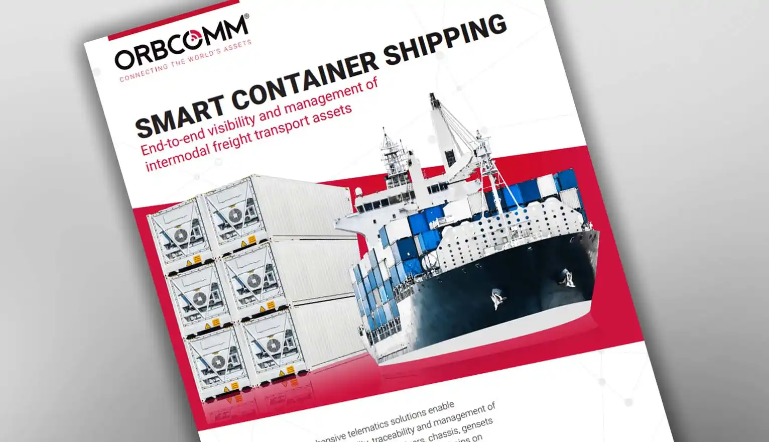 Smart container shipping