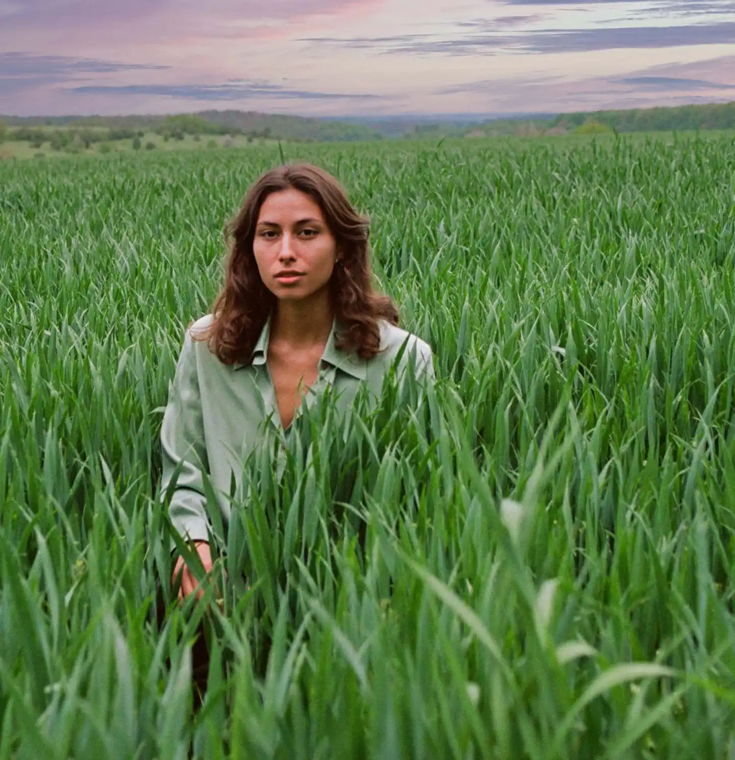 agriculture field with person