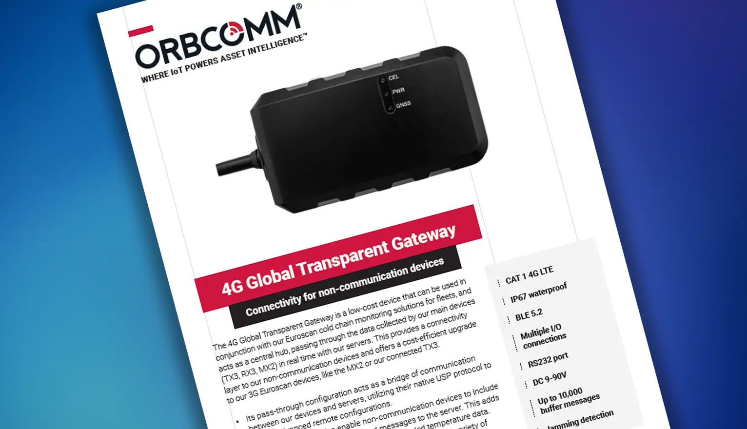 4G Gateway Datasheet