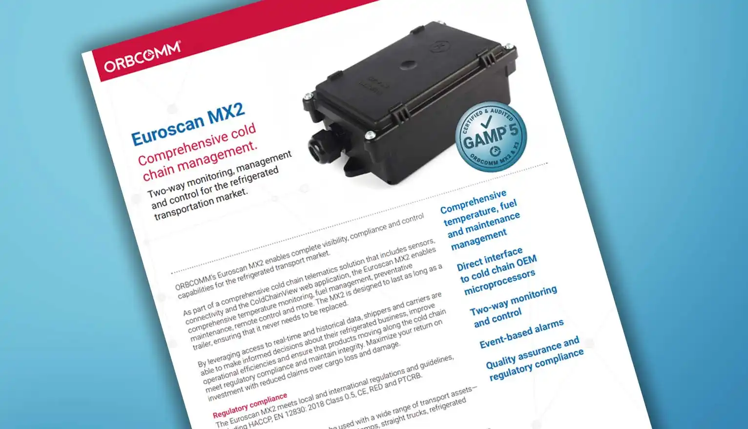 Euroscan MX2 Datasheet