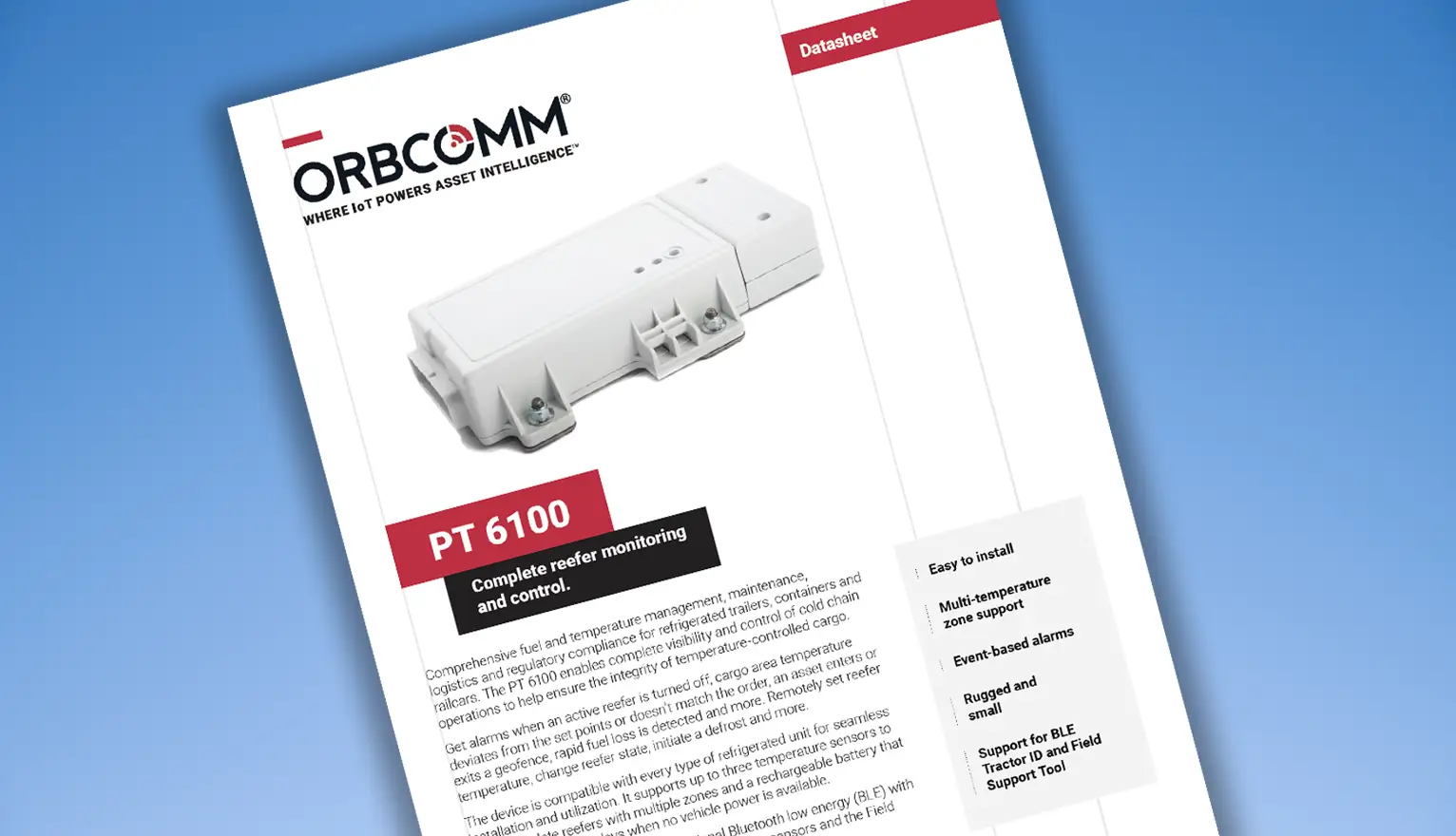 PT 6100 Datasheet